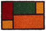 Color Blocks Coir Door Mats